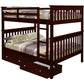 Erath Mission Full Over Full Bunk Bed with Storage Drawers