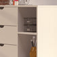 Moby Mission Twin over Twin  Bunk bed with 4 Drawer Dresser & Shelves