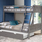 Louver Twin over Full Antique Bunkbed