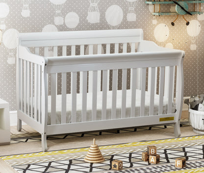 Alice 4-in-1 Convertible Crib with Toddler Guardrail