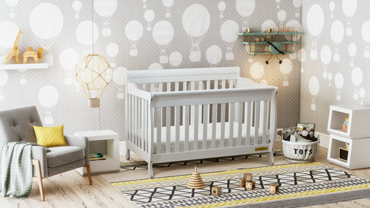 Alice 4-in-1 Convertible Crib with Toddler Guardrail