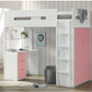 Nerice Twin Loft Bed W/Desk & Wardrobe