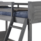 Louver Twin over Full Antique Bunkbed