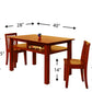 Newton Kids Wooden Table and 2 Chairs Set