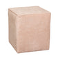 Leffler Home Harper Upholstered Cube Ottoman in Hearth Rosedust