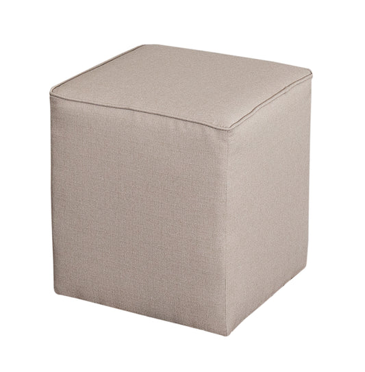 Leffler Home Harper Upholstered Cube Ottoman in Crawford Linen