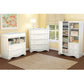 White Wood Baby Diaper Changing Table