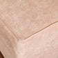 Leffler Home Harper Upholstered Cube Ottoman in Hearth Rosedust